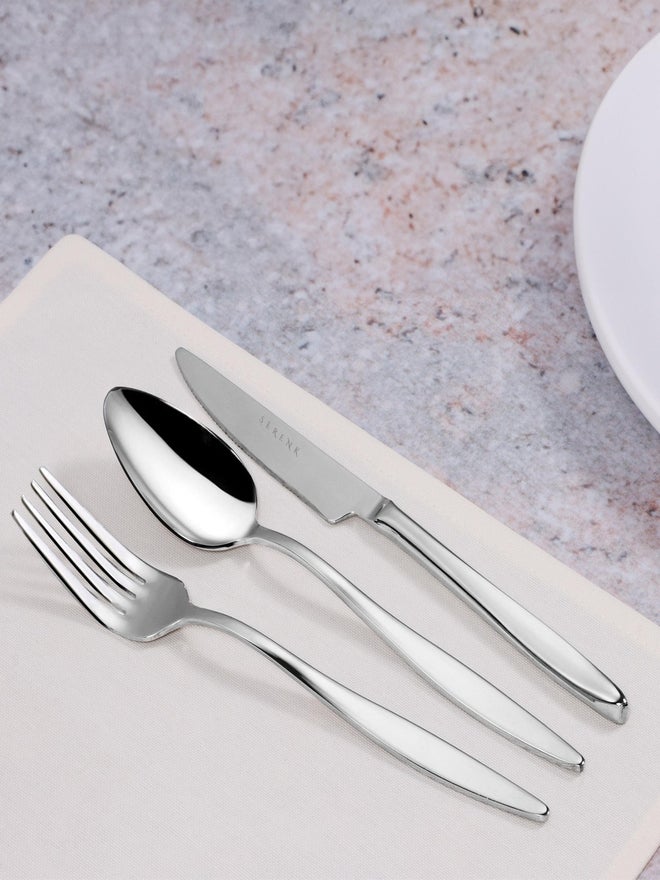 Serenk Milan 18-Piece Premium 18/10 Stainless Steel Cutlery Set - Image 2